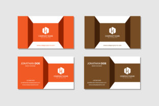 Download Flat Business Card Orange and Brown - Orange and brown Collection