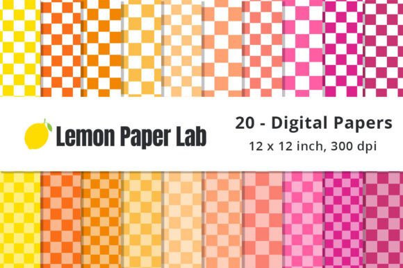 Download Warm Checkered Digital Background Papers - Check Collection
