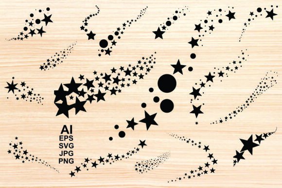 Download Silhouette Stars Tattoos Vector - Stars Collection