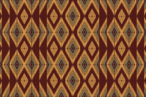 Download Orange and Brown Diamond Ikat Seamless - Orange and brown Collection