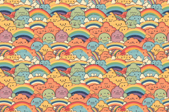 Download Retro Rainbow Pattern Colorful Patterns - Colorful patterns Collection