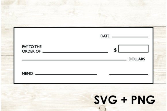 Download Blank Check Template Bank Account SVG - Check Collection