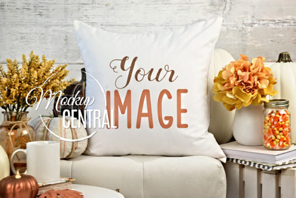 Download Pretty Fall Home Decor Mockup Pillow - Fall home decor Collection